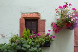 Small Window and Flowers, Riquewihr, Alsace, France