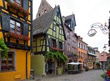 Colorful Houses, Riquewihr, Alsace, France
