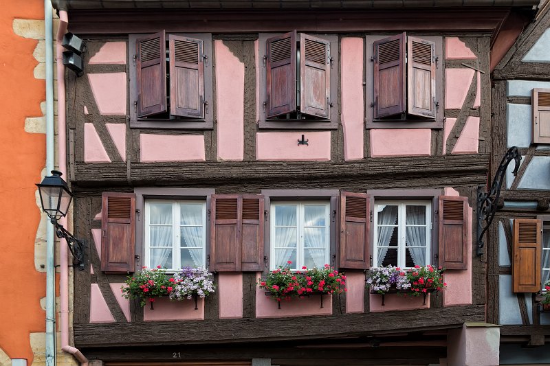 Facade of Old Building, Turckheim, Alsace, France | Turckheim - Alsace, France (IMG_2500.jpg)