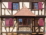 Facade of Old Building, Turckheim, Alsace, France