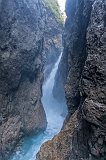 Waterfall in Leutasch Spirit Gorge, Mittenwald, Garmisch-Partenkirchen, Bavaria, Germany