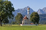 St. Coleman's Church in Schwangau, Ostallgäu, Bavaria, Germany