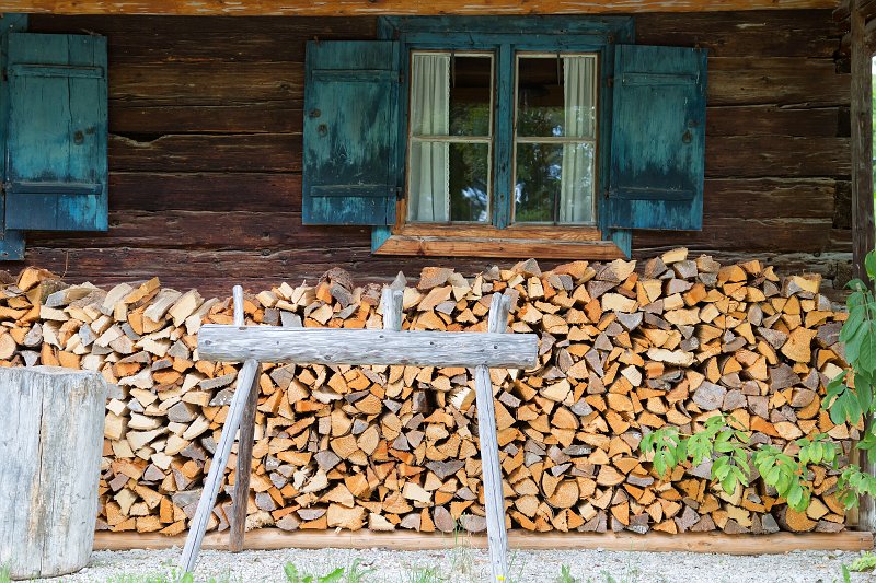 Stack of Firewood, Glentleiten Open Air Museum, Großweil, Germany | Glentleiten Open Air Museum - South Bavaria, Germany (IMG_0819.jpg)