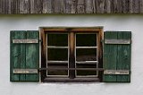 Dark Green Window , Glentleiten Open Air Museum, Großweil, Germany