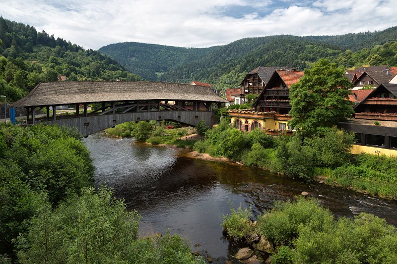 Wooden Covered Bridge across Murg River, Forbach, Germany | The Black Forest, Germany - Part I (IMG_7036.jpg)