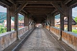On the Wooden Covered Bridge, Forbach, Germany