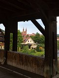 View from the Covered Bridge, Forbach, Germany