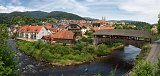 Panoramic View of Forbach and the Covered Bridge, Germany