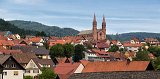 Catholic Church of St John the Baptist and Roofs of Forbach, Germany
