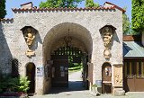 Entrance Gate, Lichtenstein Castle, Honau, Germany