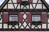 Purple Windows and Flowers, Sasbachwalden, Baden-Württemberg, Germany