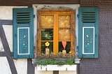 Decorated Window, Schiltach, Baden-Württemberg, Germany