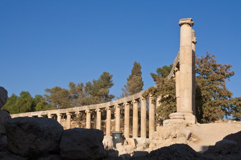 Gerasa (Jerash) - Colonnade on the Roman Oval Forum | Jordan - Gerasa (Jerash) and Gadara (Umm Qais) (IMG_7376.jpg)