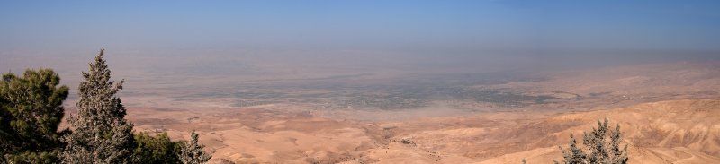 Mount Nebo - panoramic view to the west (Israel) | Jordan - Madaba, Mount Nebo and Umm al Rassas (Untitled_Panorama3c_2.jpg)