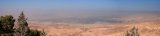 Mount Nebo - panoramic view to the west (Israel)