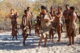 Bushmen Women Playing Traditional Ball Game