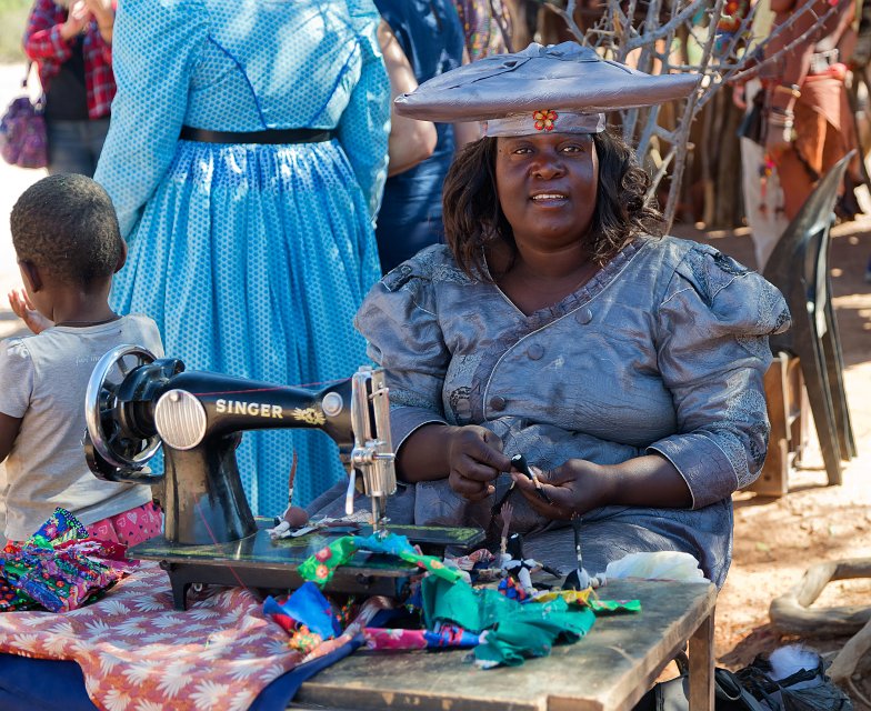 Herero Woman at Work, Herero Craft Market, Namibia | Damaraland and Kaokoland - Namibia (IMG_4033.jpg)