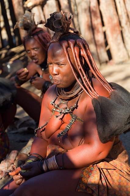 Married Himba Woman with Traditional Hair Style, Namibia | Damaraland and Kaokoland - Namibia (IMG_4118.jpg)
