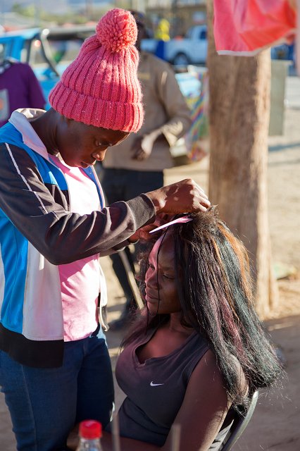 Hair Stylist at Work, Opuwo, Namibia | Damaraland and Kaokoland - Namibia (IMG_4243.jpg)