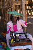 Herero Woman and Sewing Machine, Namibia