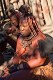 Married Himba Woman with Traditional Hair Style, Namibia