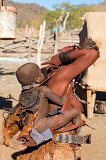 Himba Mother Carries her Baby