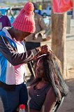 Hair Stylist at Work, Opuwo, Namibia