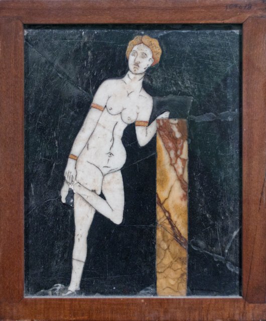Venus removing her sandal (opus sectile), Pompeii  | Naples National Archaeological Museum (IMG_1633.jpg)