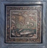 Marine scene with fish, mosaic in House of the Faun, Pompeii