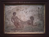 Erotic scene from brothel, Pompeii