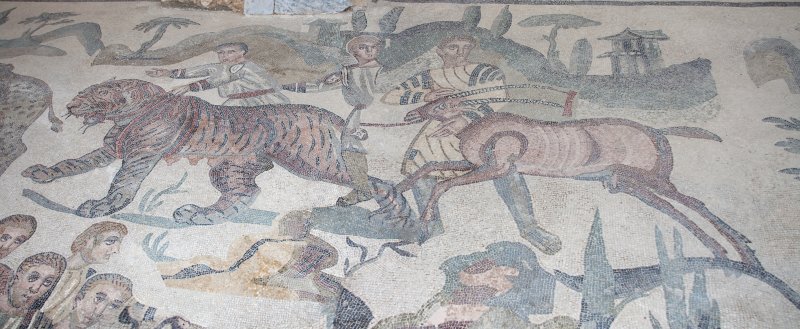 Mosaic floor in Villa Romana del Casale - Corridor of the Great Hunt | Sicily - Villa Romana del Casale (IMG_9133_34.jpg)