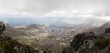 Cape Town, Lion's Head, Signal Hill, Table Bay and Robben Island as seen from Table Mountain