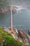 Suspension Bridge over Storms River Mouth, Garden Route National Park, South Africa
