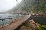 Suspension Bridge over Storms River Mouth, Garden Route National Park, South Africa