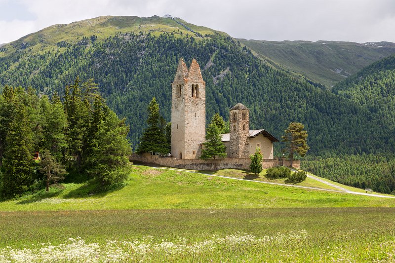 San Gian Church with its ruined bell tower, Celerina (Schlarigna), Graubünden, Switzerland | Switzerland (IMG_4456_2.jpg)