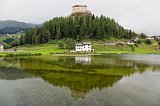 Lake Tarasp and Tarasp Castle, Graubünden, Switzerland