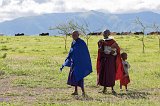 Maasai Mothers and Kids, Manyara Maasai Village, Tanzania
