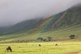 Rainbow over Ngorongoro Crater, Tanzania