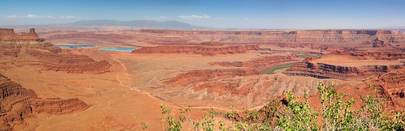 Panoramic View of Solar Evaporation Ponds and Colorado River, Dead Horse Point State Park | Canyonlands National Park and Dead Horse Point State Park - Utah, USA (IMG_6189_90_91_92_93.jpg)