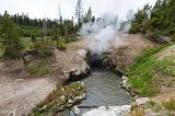 Dragon's Mouth Spring, Yellowstone National Park, Wyoming, USA