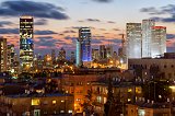 Skyline of Tel-Aviv by night