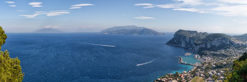 Panoramic view from Villa San Michele, Capri | Capri Island (Campania, Italy) (IMG_3147_48_49_50_51_52.jpg)