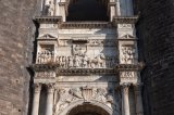 Detail of the Triumphal Arch entrance of Castel Nuovo, Naples