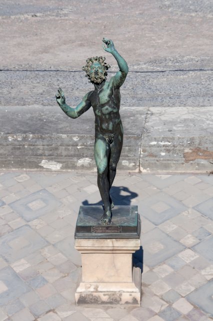 Statue of Dancing Faun in the House of the Faun, Pompeii | Pompeii - The Roman Time Capsule (IMG_1981.jpg)