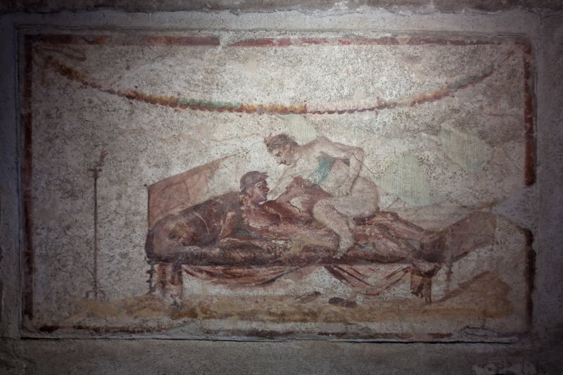 Erotic scene in the Lupanar, Pompeii | Pompeii - The Roman Time Capsule (IMG_2266.jpg)