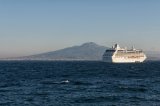 A cruise ship departing Marina Piccola, Sorrento