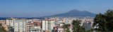 Panoramic view of Castellammare di Stabia and Mount Vesuvius 
