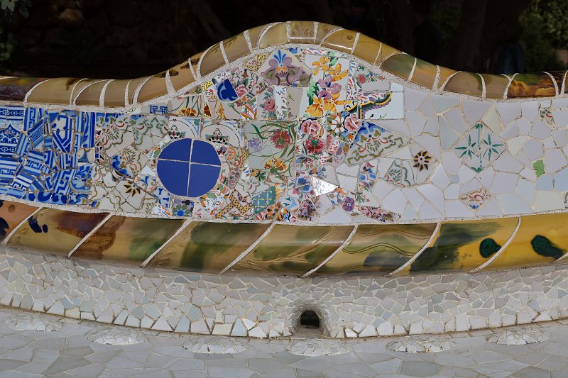 Details of the Serpentine Bench, Güell Park, Barcelona | Barcelona (Catalonia, Spain) (IMG_8165.jpg)
