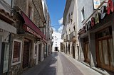 Narrow street at Tossa de Mar, Costa Brava, Catalonia