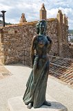 Statue of Ava Gardner, Vila Vella enceinte, Tossa de Mar, Costa Brava, Catalonia